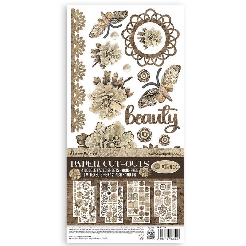 Stamperia - Old Lace - Double-sided Paper Cut-Outs