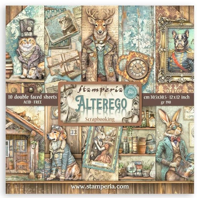 Stamperia - Alterego - 12&quot;x12&quot; Double-sided Paper Pad