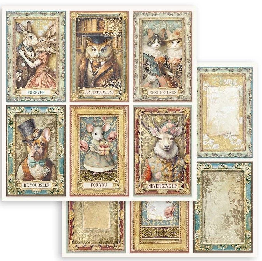 Stamperia - Alterego - 12&quot;x12&quot; Double-sided Paper Sheet - 6 Cards