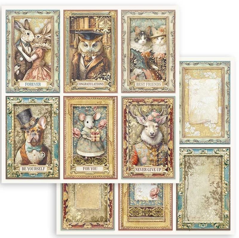Stamperia - Alterego - 12&quot;x12&quot; Double-sided Paper Sheet - 6 Cards