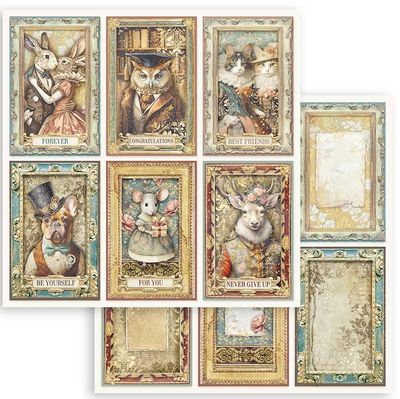 Stamperia - Alterego - 12&quot;x12&quot; Double-sided Paper Sheet - 6 Cards