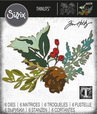 Sizzix - Thinlits by Tim Holtz - Holiday Brushstrokes #2