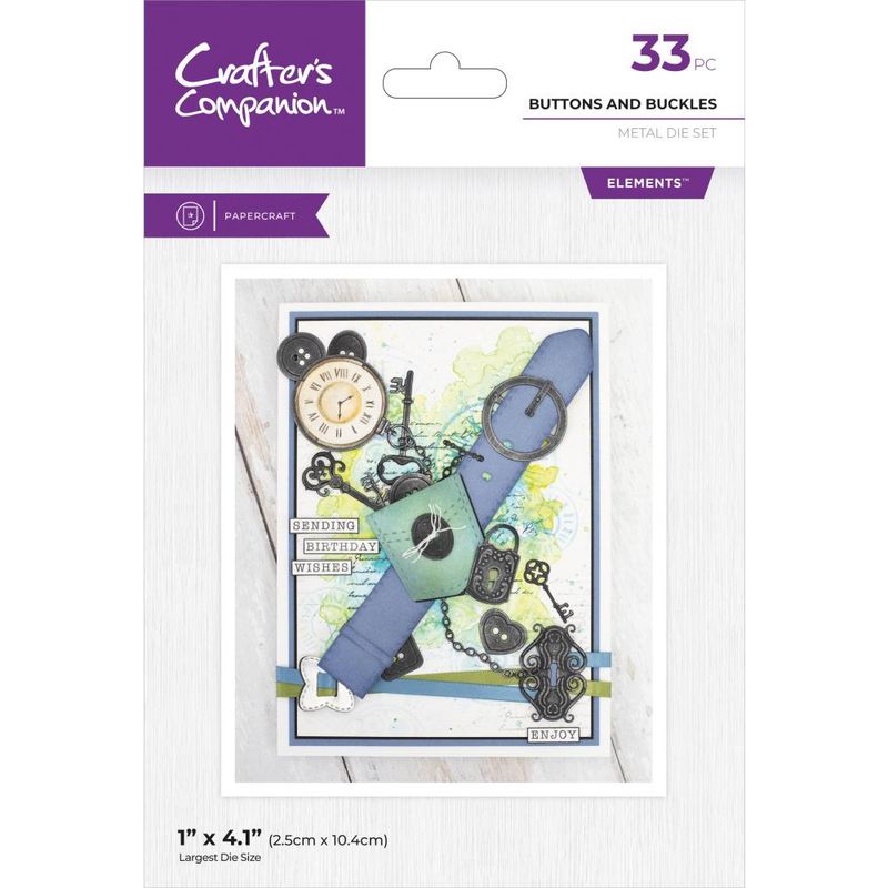Crafter&#39;s Companion - Metal Die Set - Buttons and Buckles