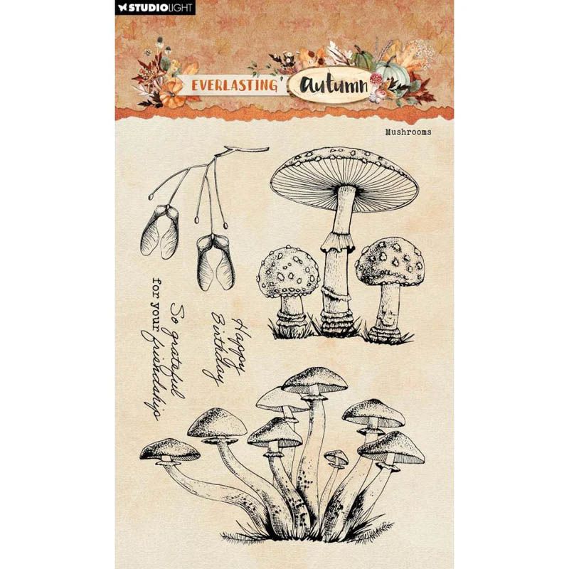 Studio Light - Clear Stamp Set - Everlasting Autumn - Mushrooms