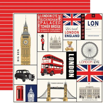 Carta Bella - London - 12&quot;x12&quot; Double-sided Paper - Journal Cards