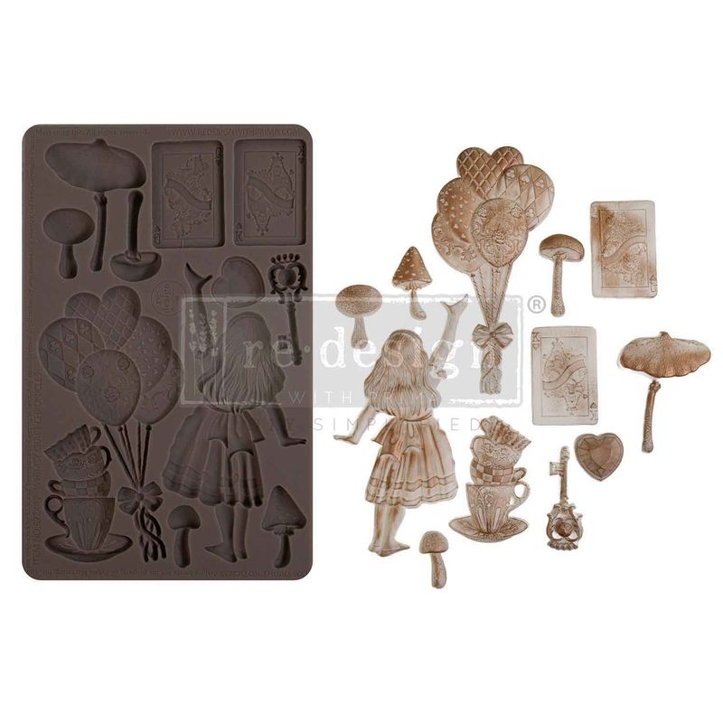 Prima Marketing - Re-Design - 5&quot;x10&quot; Silicone Mould - Whimsy Craft Chronicles