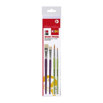 Marabu - Kids Basic Paint Brush Set of 4