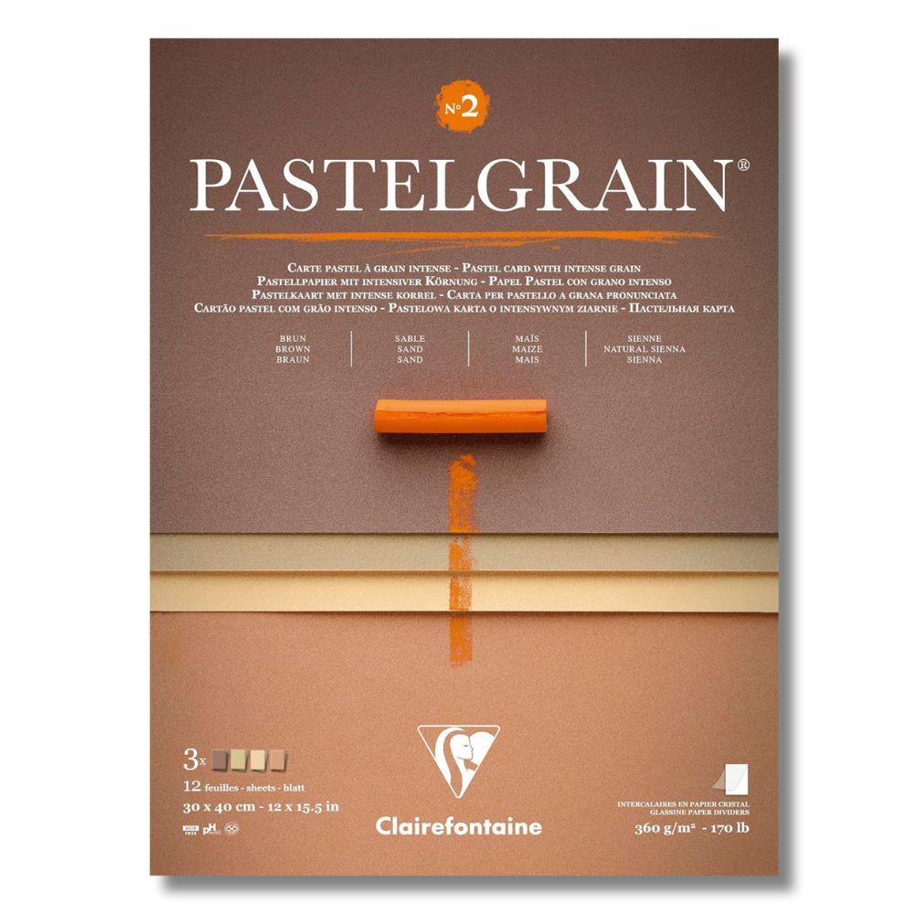 PastelGrain - #2 Earth Colours - Block 30 x 40cm