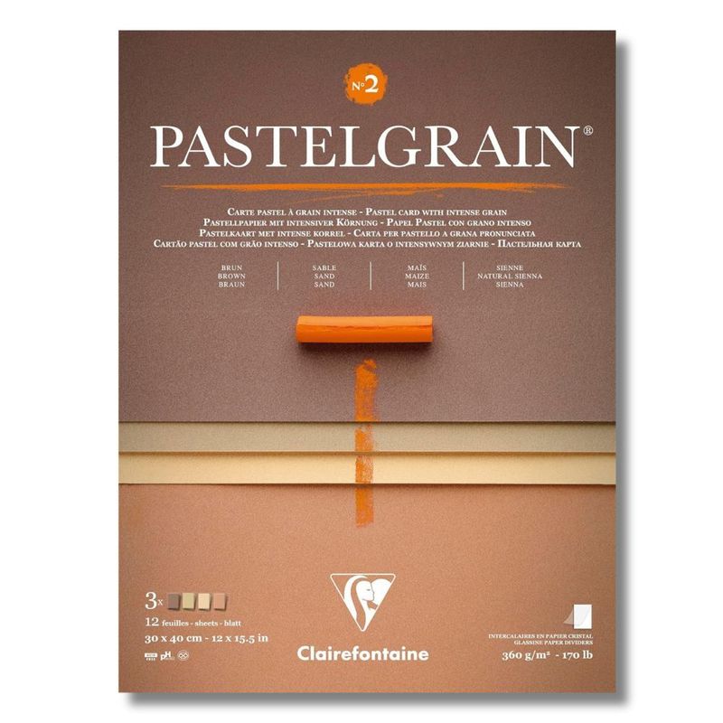 PastelGrain - #2 Earth Colours - Block 30 x 40cm