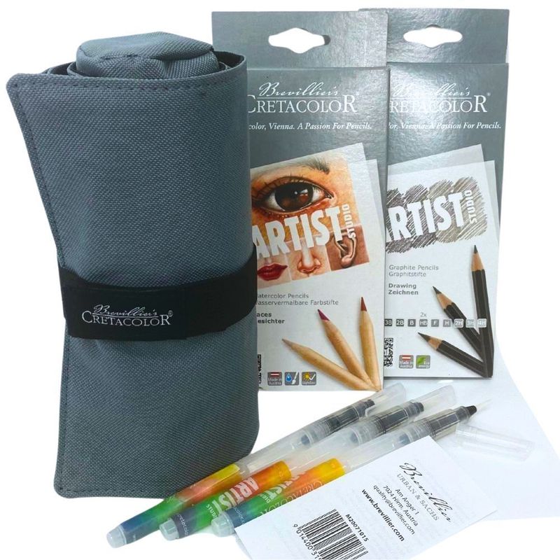 Cretacolor - Artist Studio Pencil, Brush and Wrap Set