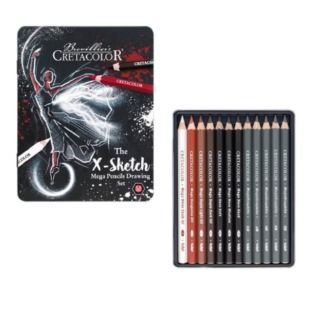 Cretacolor - Mega X Sketch Pencil Set