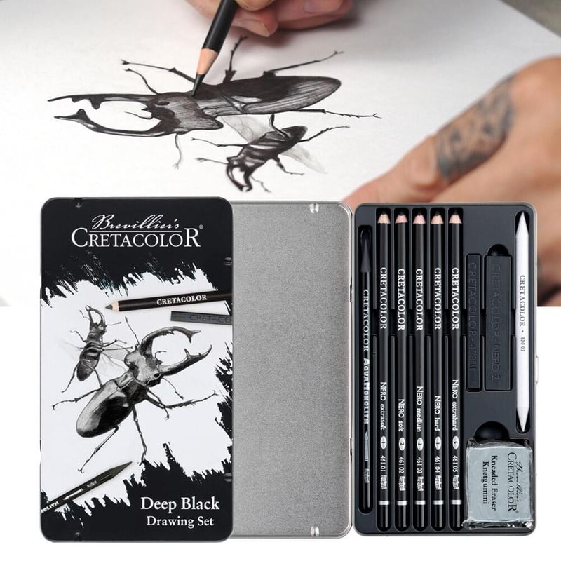 Cretacolor - Nero Deep Black Drawing Set