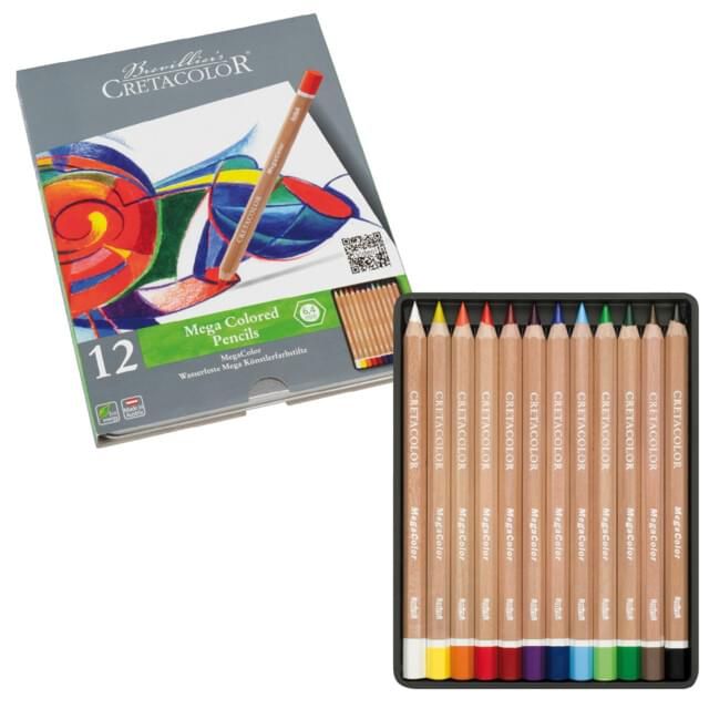 Cretacolor - Studio Mega Coloured Pencil Set of 12