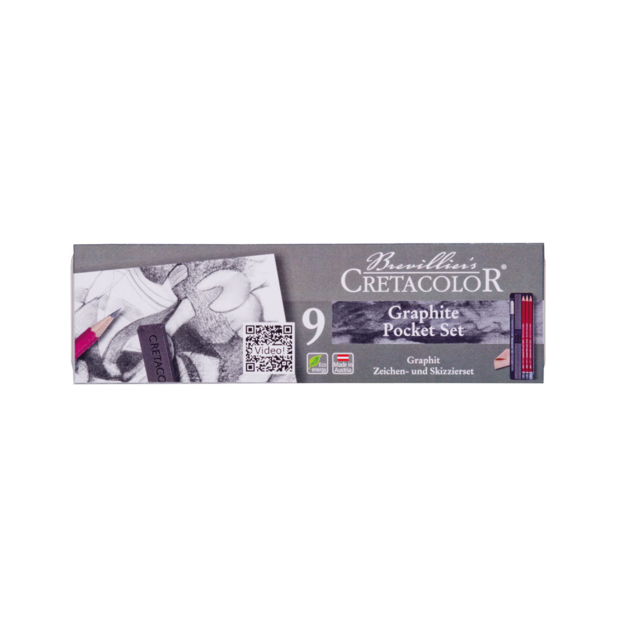 Cretacolor - Artist Graphite 9pc Pocket Tin Set