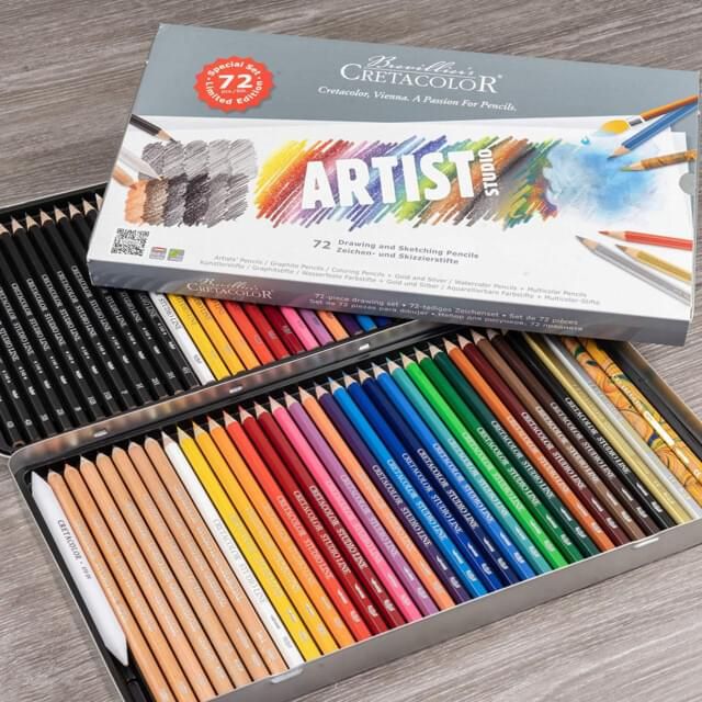 Cretacolor - Studio Sketch/Drawing Set - 72 Colours