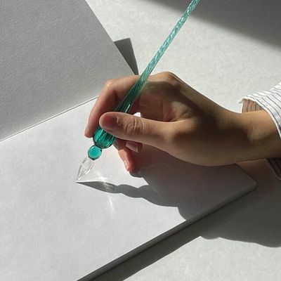 Herbin - Calligraphy - Round Glass Pen - 18cm - Emerald