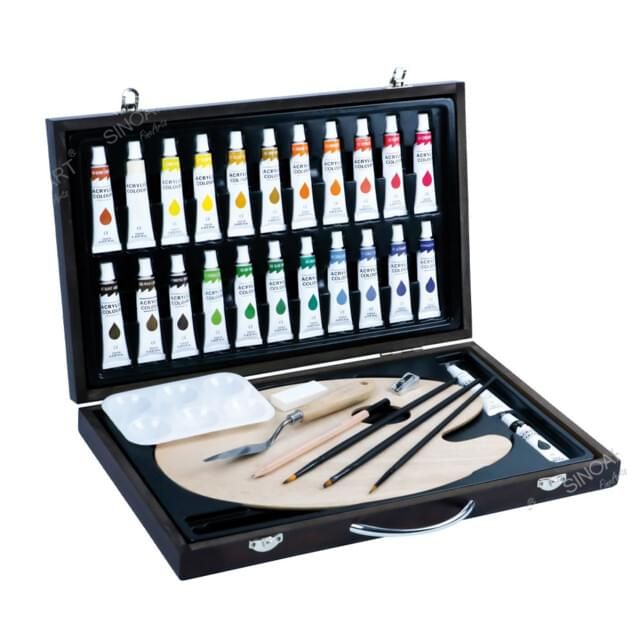 Sinoart - Acrylic Painting Box Set - 34 Pieces