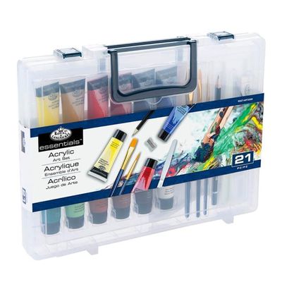 Royal &amp; Langnickel - Clearview Case - 21 Piece Acrylic Art Set