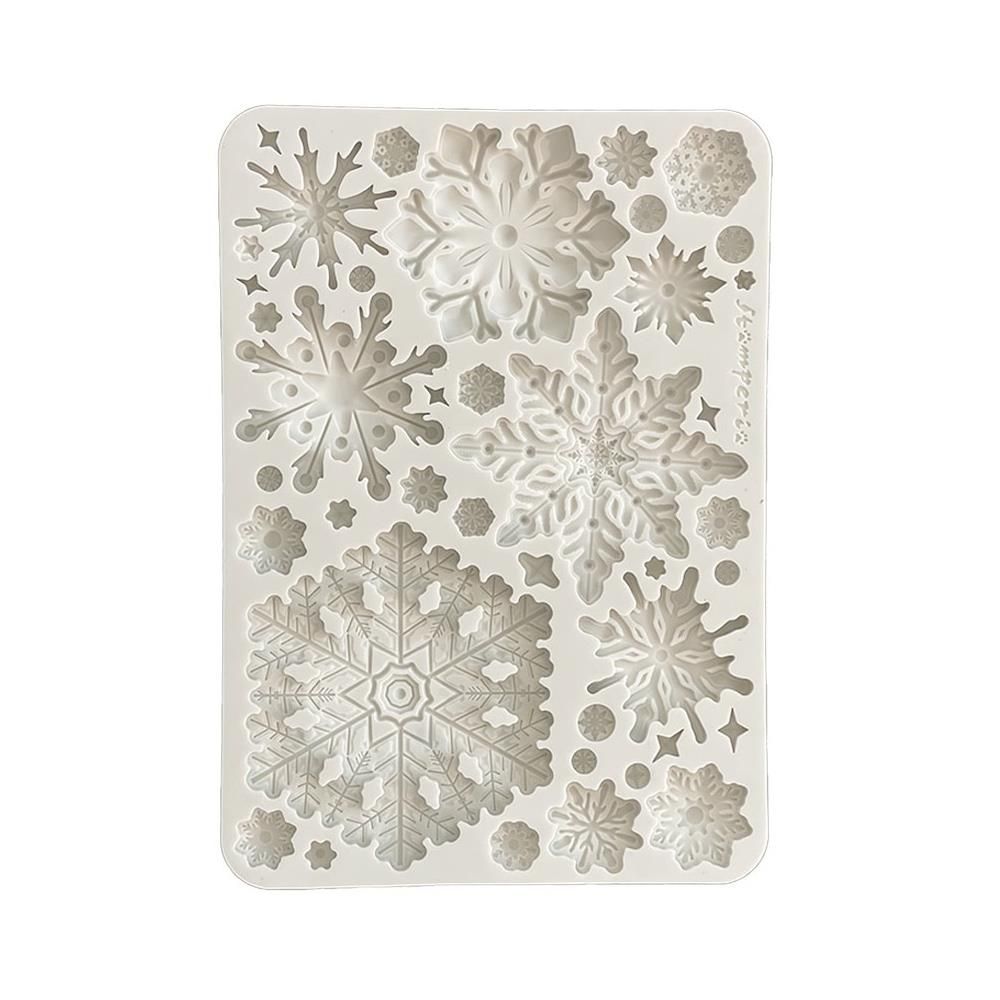 Stamperia - Dewdrops - A5 Silicone Mould - Snowflakes