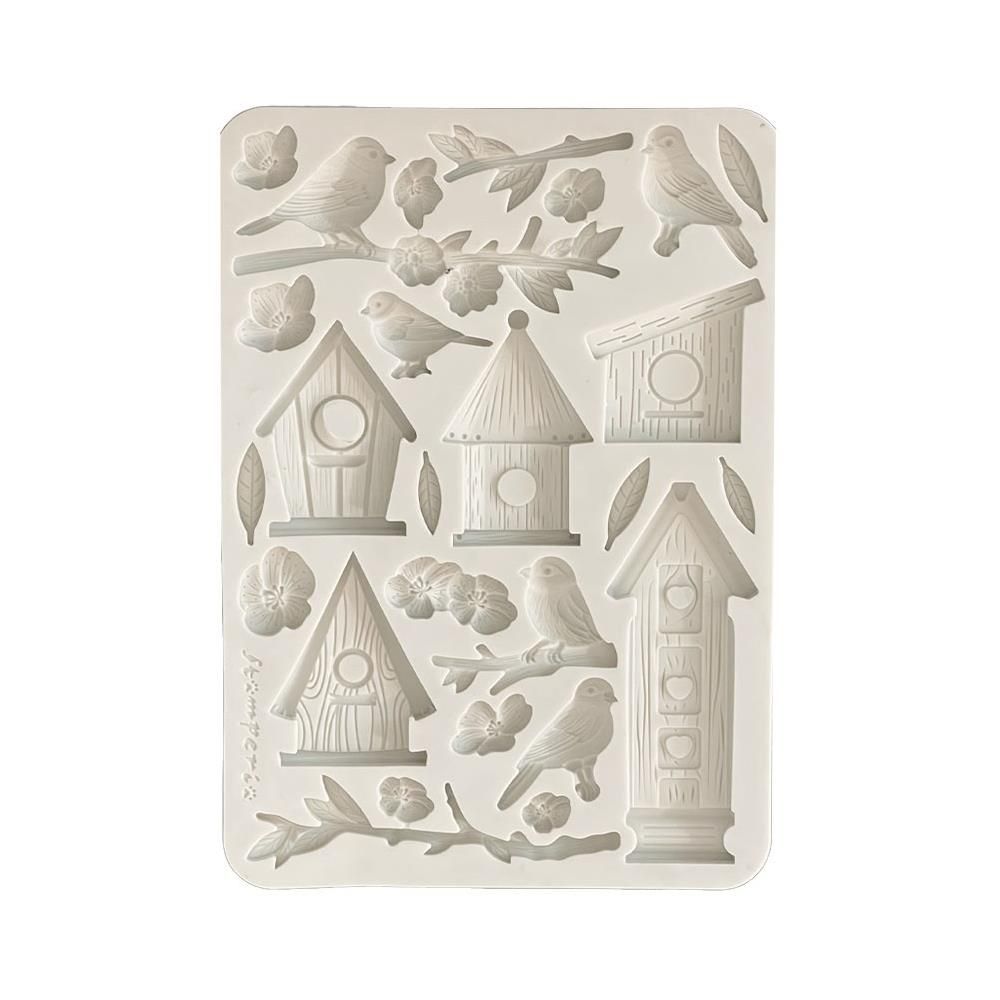 Stamperia - Dewdrops - A5 Silicone Mould - Nests and Birds