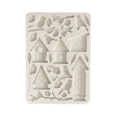 Stamperia - Dewdrops - A5 Silicone Mould - Nests and Birds