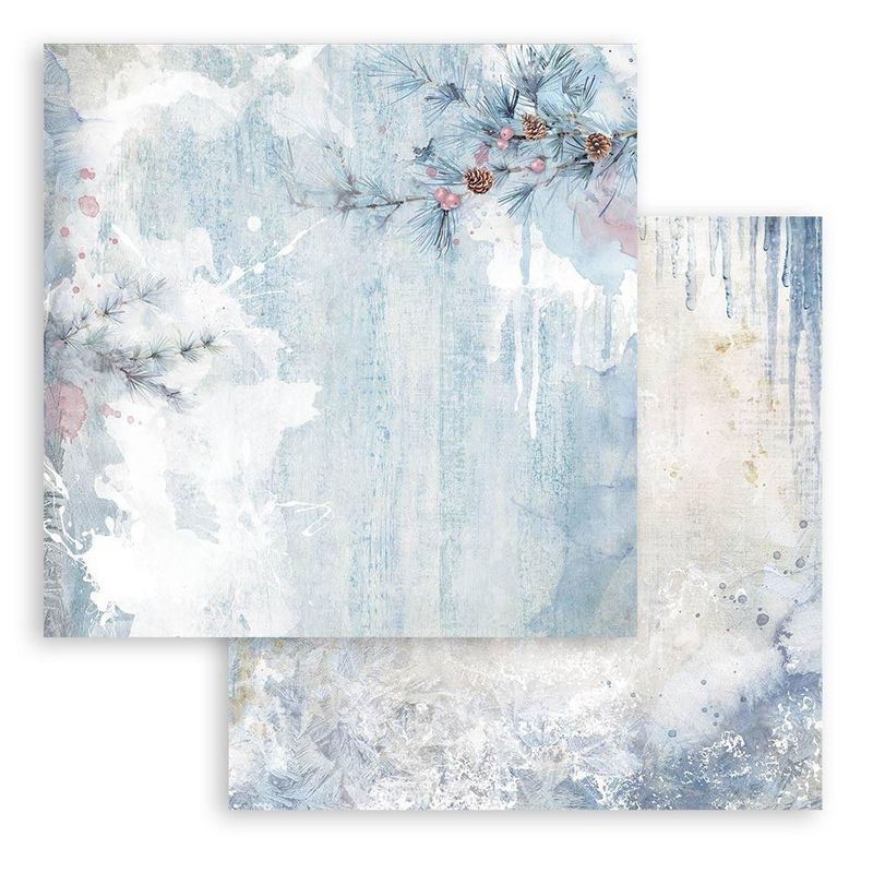 Stamperia - Dewdrops - 12&quot;x12&quot; Double-sided Paper - Flower Corner