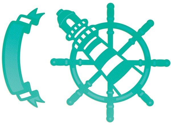 Couture Creations - Metal Die - Lighthouse and Banner set
