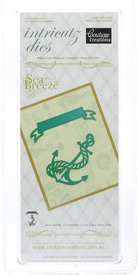 Couture Creations - Metal Die - Tied Anchor and Banner set