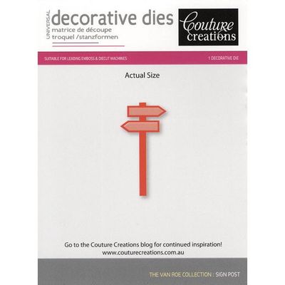 Couture Creations - Metal Die - Sign Post