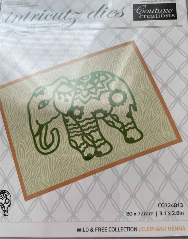 Couture Creations - Metal Die - Elephant Henna