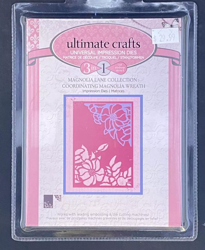 Ultimate Crafts - Metal Die - Magnolia Wreath
