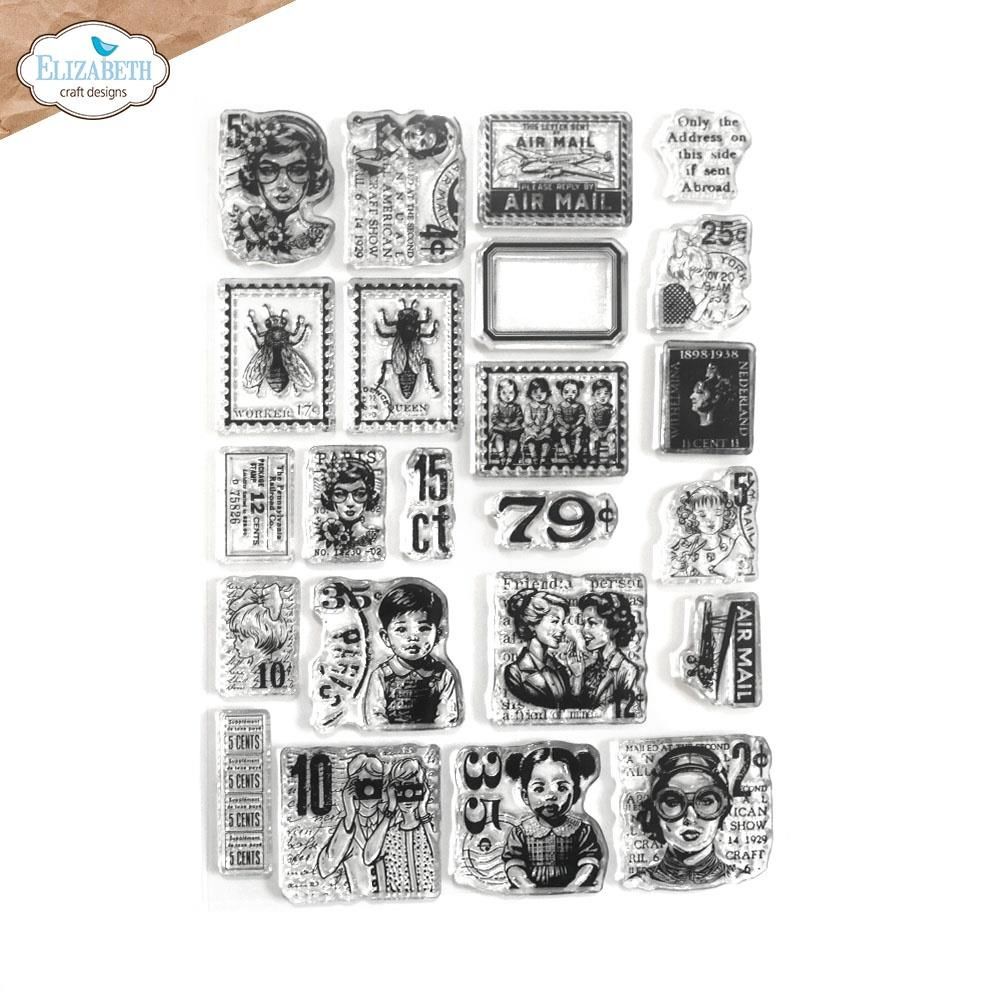 Elizabeth Craft Designs - Clear Stamp - Postage Stamps 1