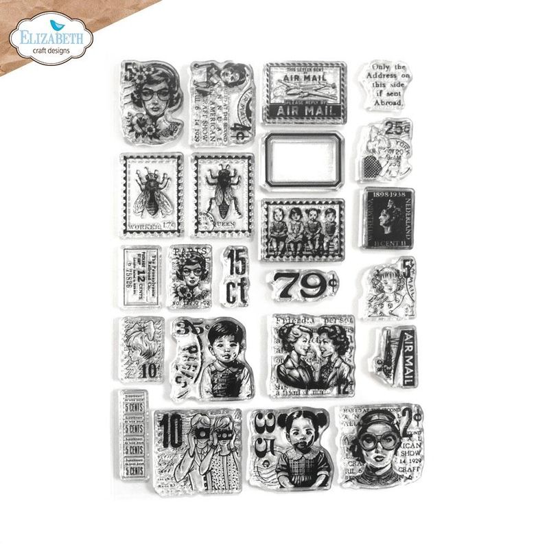 Elizabeth Craft Designs - Clear Stamp - Postage Stamps 1