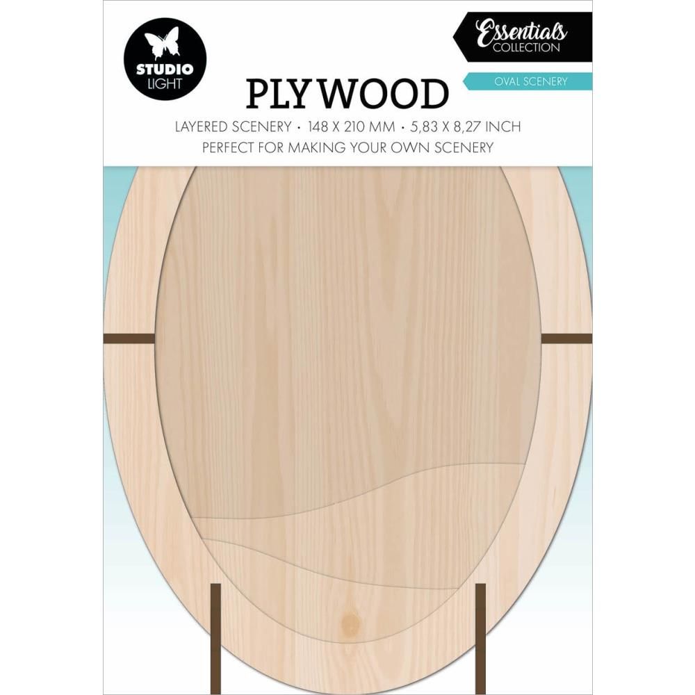 Studio light - Plywood - 3D Oval Layered Scenery