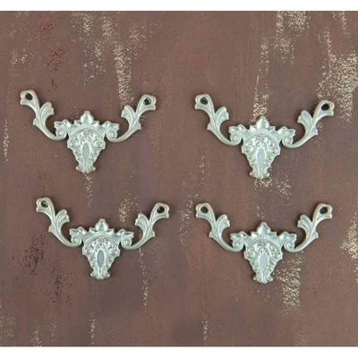 Prima Marketing - Metal Embellishments - Silver Corners