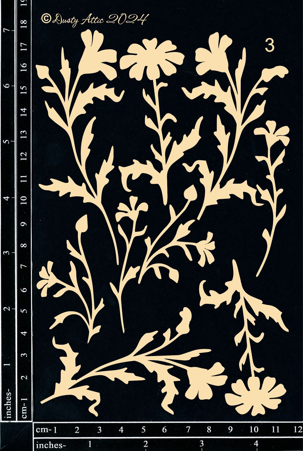 Dusty Attic - Chipboard - Nature - Daisy #3