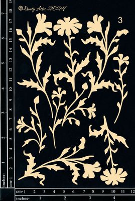 Dusty Attic - Chipboard - Nature - Daisy #3