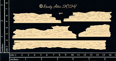 Dusty Attic - Chipboard - Seaside - Border Bits - Wood #1