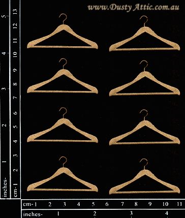 Dusty Attic - Chipboard - Lifestyle - Mini Coat Hangers