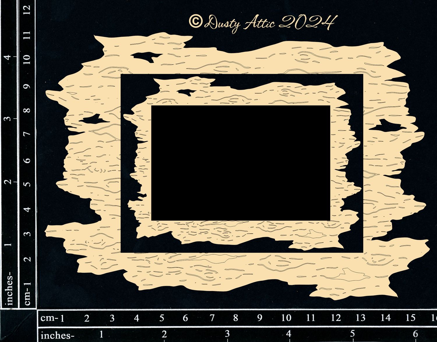 Dusty Attic - Chipboard - Seaside/Outback - Driftwood Frame