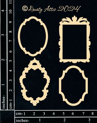 Dusty Attic - Chipboard - Decorative - Mini Elegant Frames