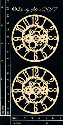 Dusty Attic - Chipboard - Steampunk - Clockworks - Small