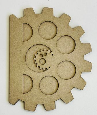 Dusty Attic - Chipboard - Mini Album Cover - Cog Circle