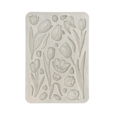 Stamperia - Art of Travelling - A5 Silicone Mould - Tulips