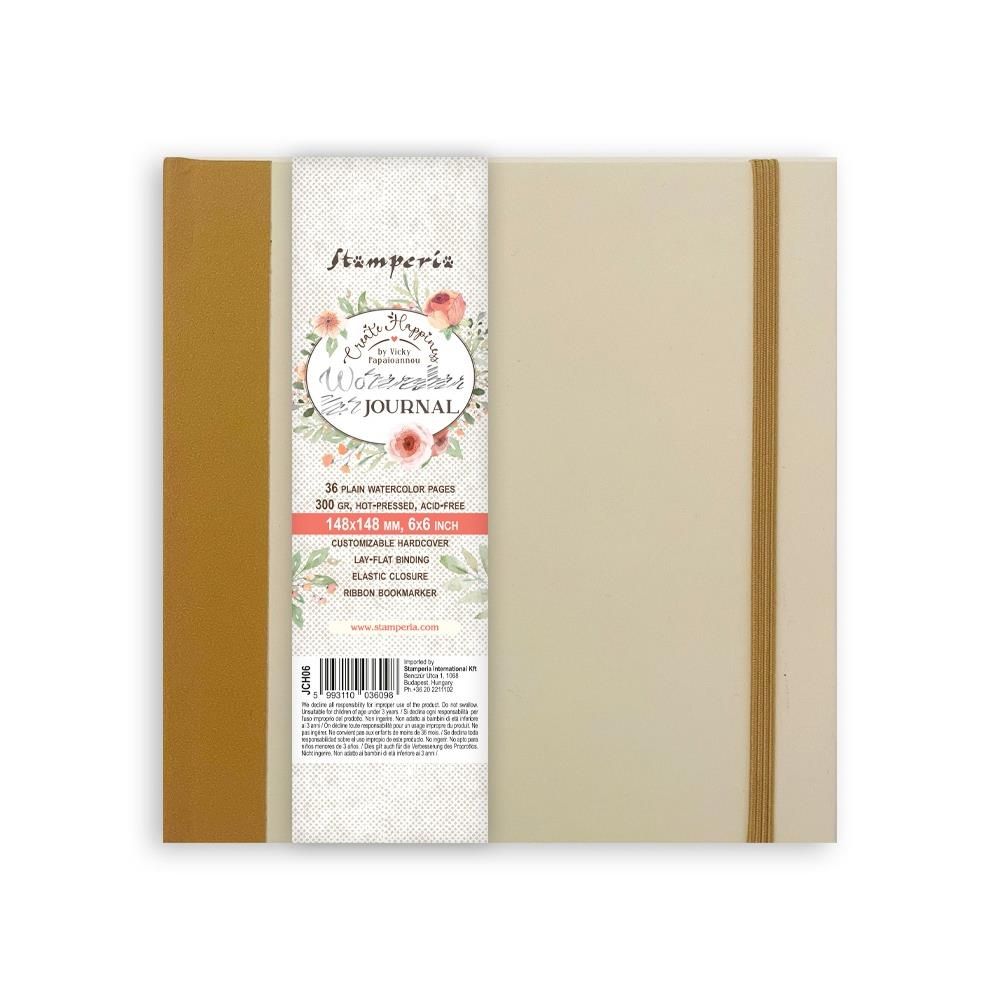 Stamperia - Mixed Media Journal - Watercolour Pages - 6&quot;x6&quot;