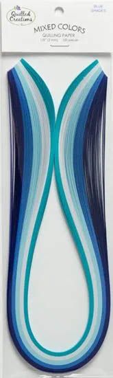 Quilled Creations - Quilling Paper - 6mm - Blue  Shades