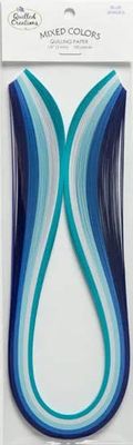 Quilled Creations - Quilling Paper - 6mm - Blue  Shades