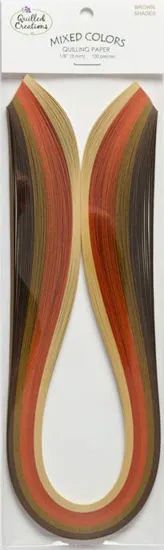 Quilled Creations - Quilling Paper - 6mm - Brown  Shades