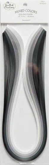 Quilled Creations - Quilling Paper 6mm - Grey Shades