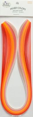 Quilled Creations - Quilling Paper - 9mm - Orange Shades